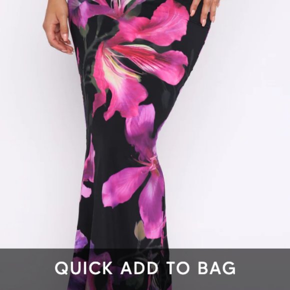 white fox maxi pattern skirt - Picture 3 of 6